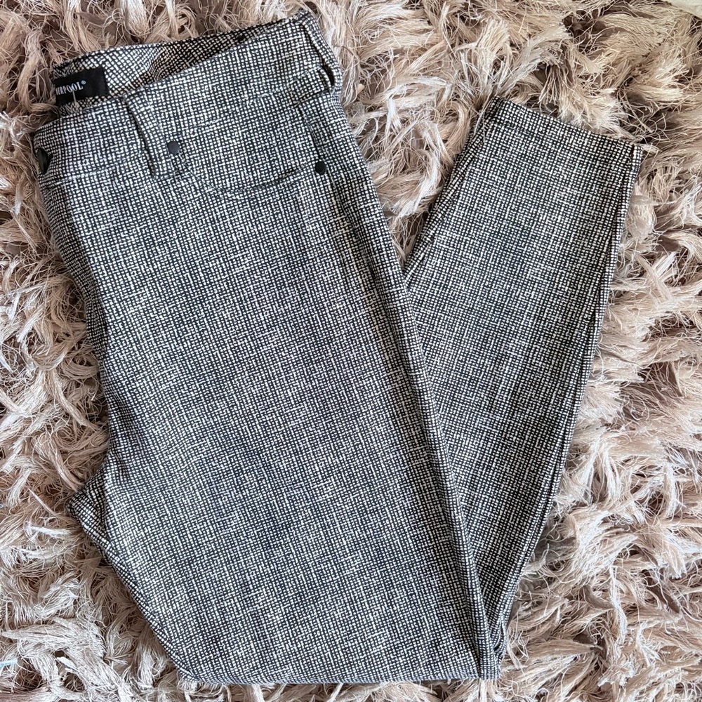 Liverpool Black and White Checkered Pants